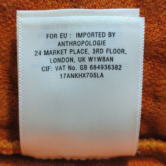 Anthropologie Charlie & Robin Quilted Pencil Mini Skirt Orange Tan Geometric 10 - Picture 13 of 16